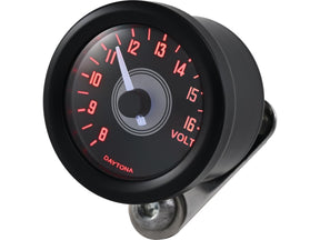 Daytona Japan Velona 48 Voltmeter Modern Design (Type A) Black Daytona Japan