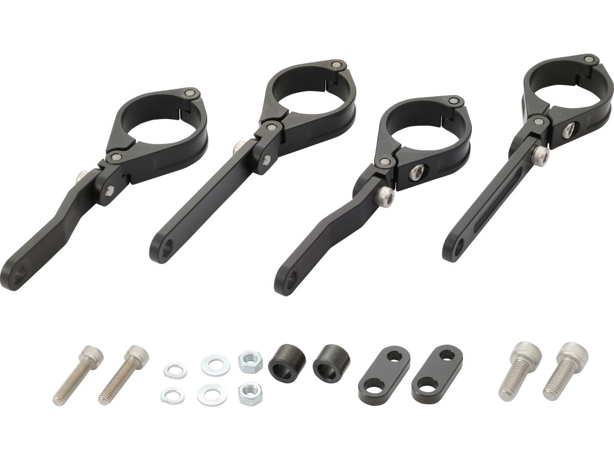 Daytona Japan Adjustable Cnc Headlight Braket 39mm Fork Mount Black Anodized Daytona Japan Default Title