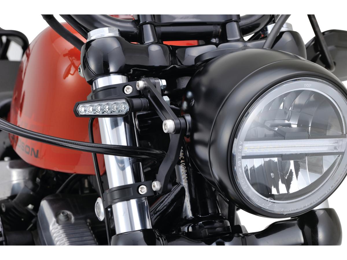 Daytona Japan Adjustable Cnc Headlight Braket 39mm Fork Mount Black Anodized Daytona Japan