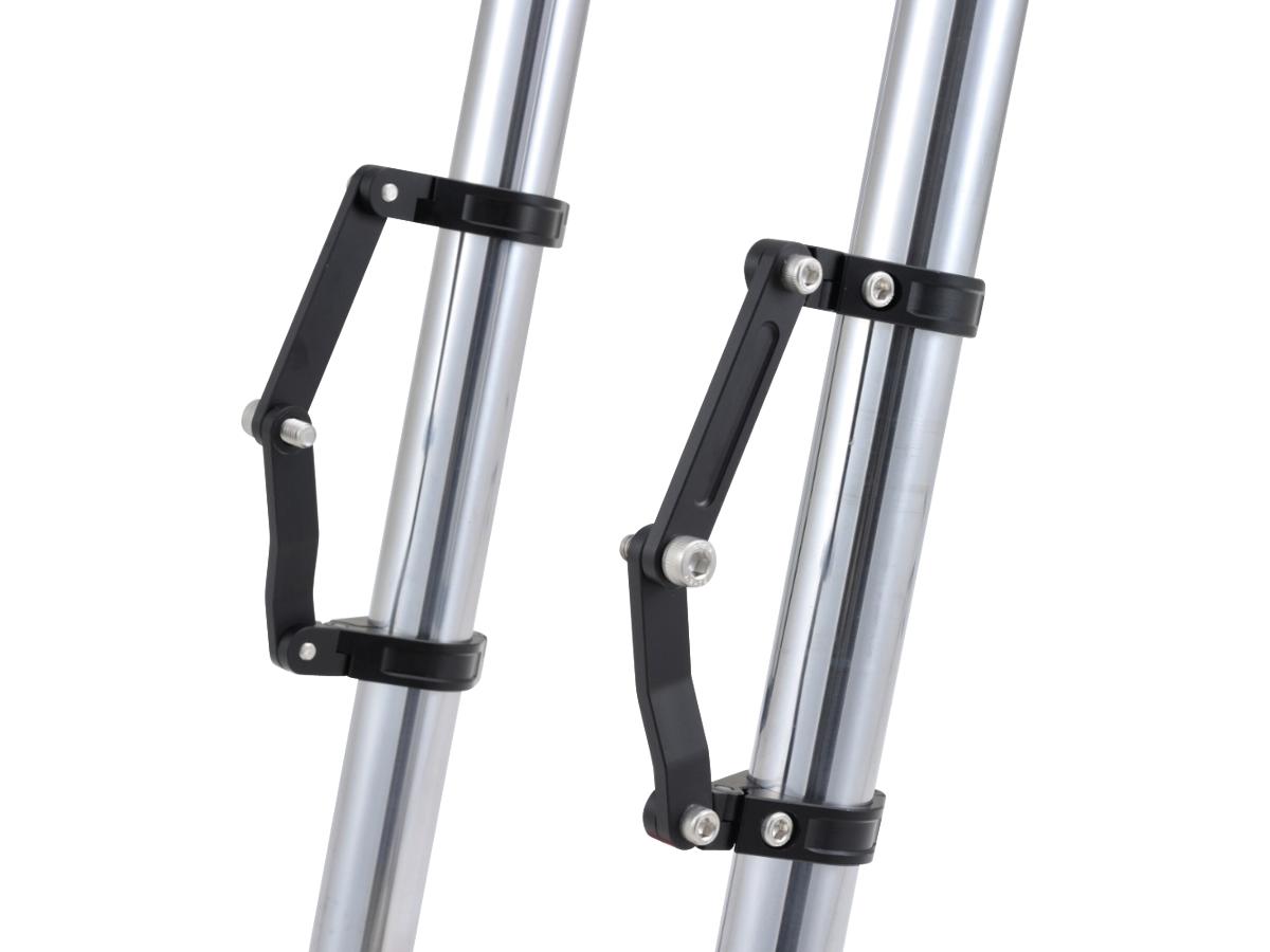 Daytona Japan Adjustable Cnc Headlight Braket 39mm Fork Mount Black Anodized Daytona Japan