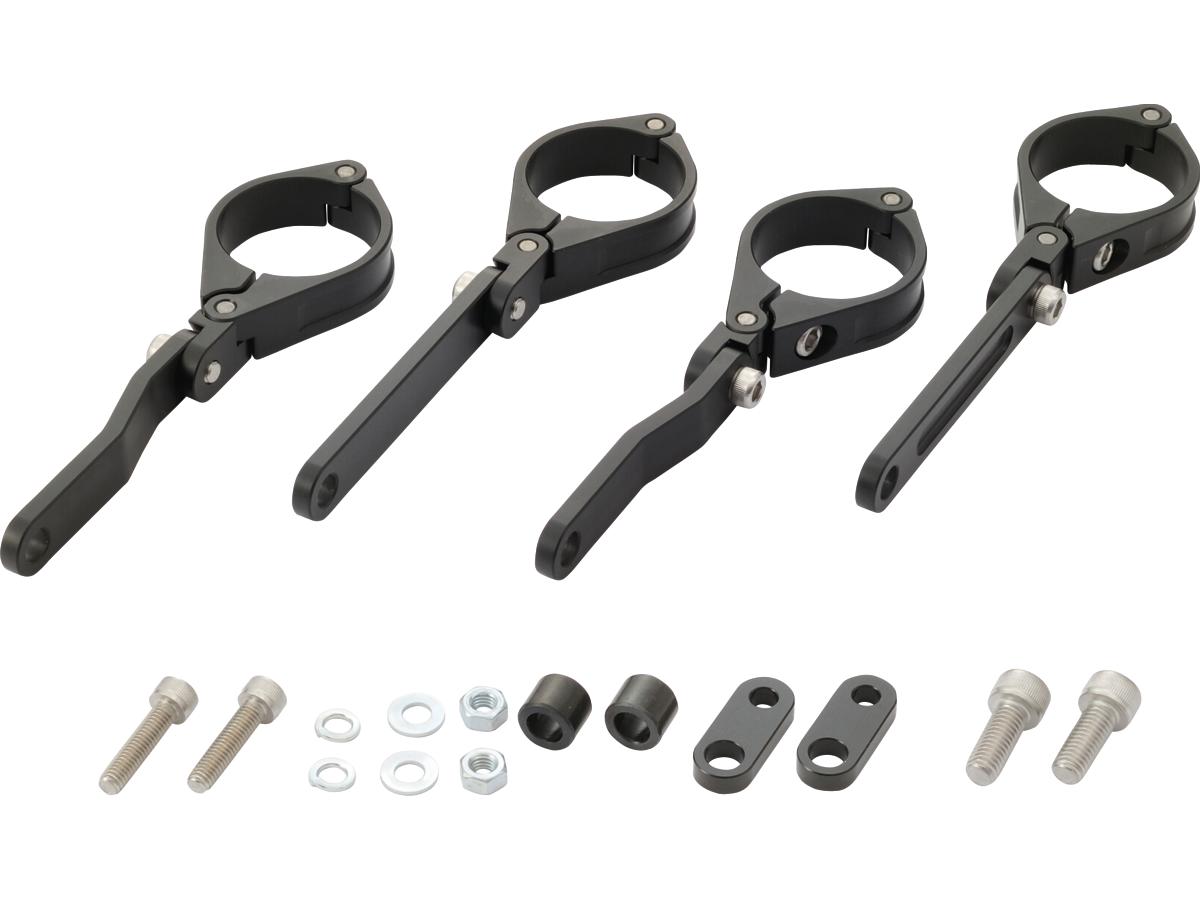 Daytona Japan Adjustable Cnc Headlight Braket 41mm Fork Mount Black Anodized Daytona Japan Default Title