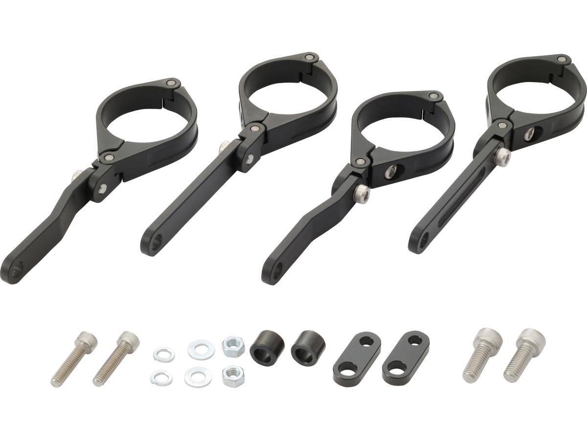 Daytona Japan Adjustable Cnc Headlight Braket 49mm Fork Mount Black Anodized Daytona Japan Default Title