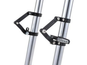 Daytona Japan Adjustable Cnc Headlight Braket 49mm Fork Mount Black Anodized Daytona Japan
