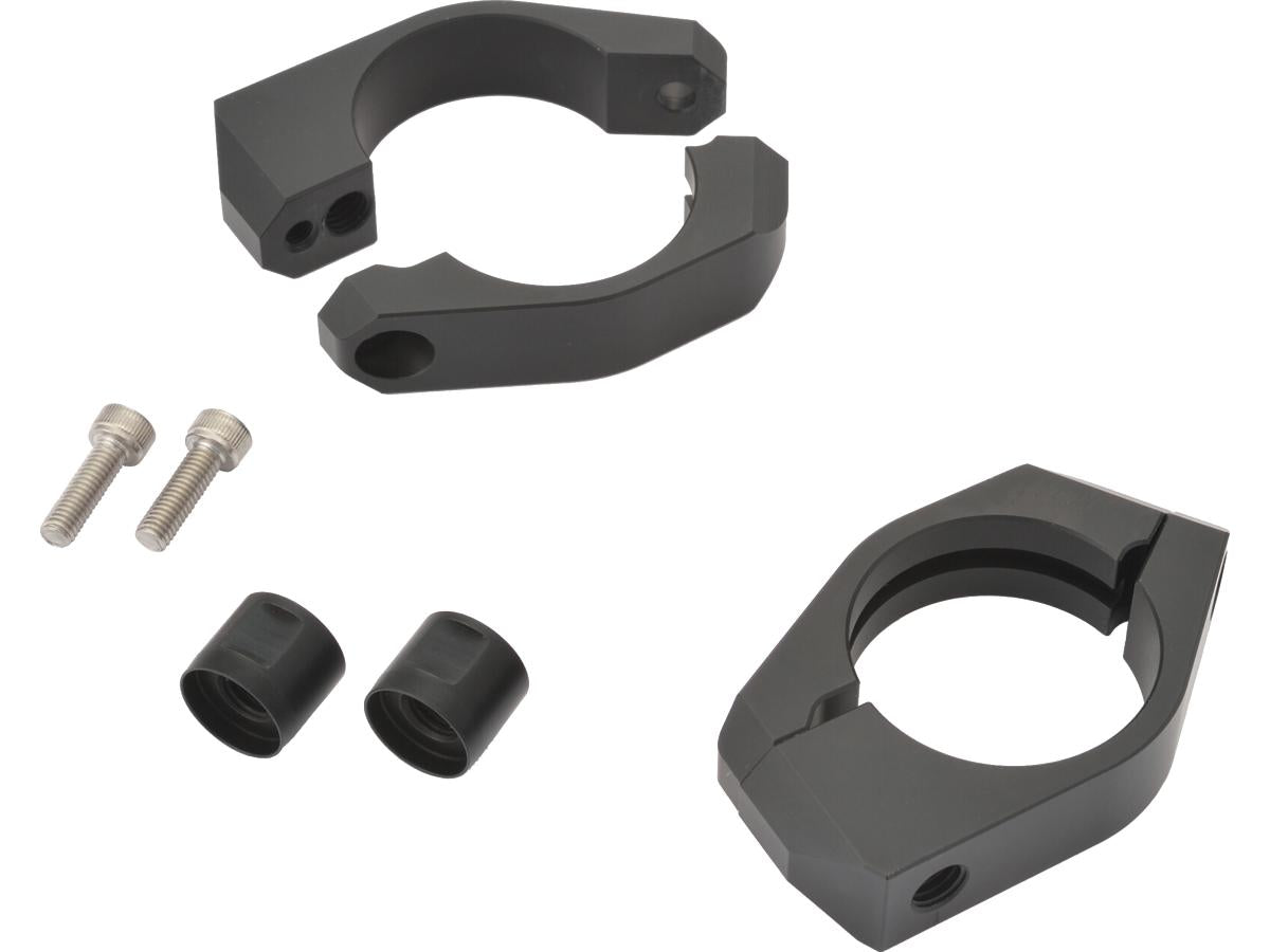 Daytona Japan Turn Signal Fork Clamp Set 49mm Fork Mount Black Daytona Japan