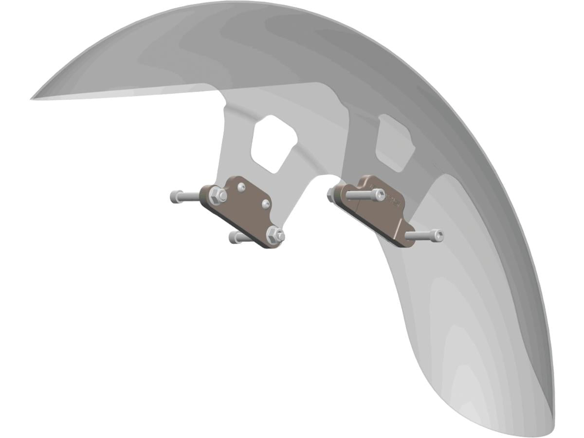 Ricks Motorcycles Street Cut 21" Steel Front Fender For Touring Models Raw Ricks Motorcycles