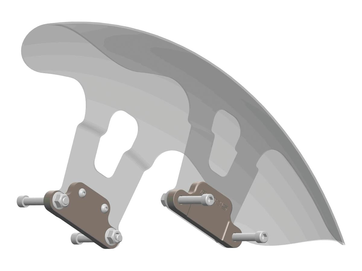 Ricks Motorcycles Front Fender Mounting Bracket For 21" Wheels On Touring Models Machine Finish Ricks Motorcycles
