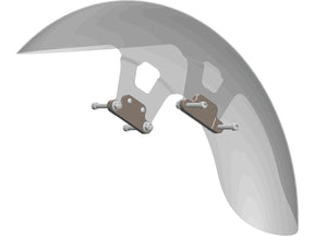 Ricks Motorcycles Front Fender Mounting Bracket For 21" Wheels On Touring Models Black Anodized Ricks Motorcycles