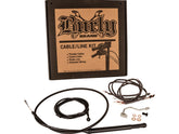 Burly Brand 16" Gorilla Bar Cable Kit Black Vinyl Cable Clutch Abs Burly Brand Default Title