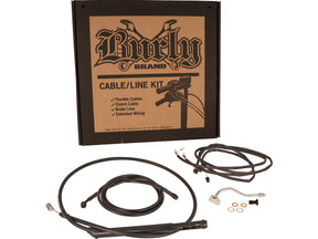 Burly Brand 15" Bagger Bar Cable Kit Black Vinyl Abs Burly Brand Default Title