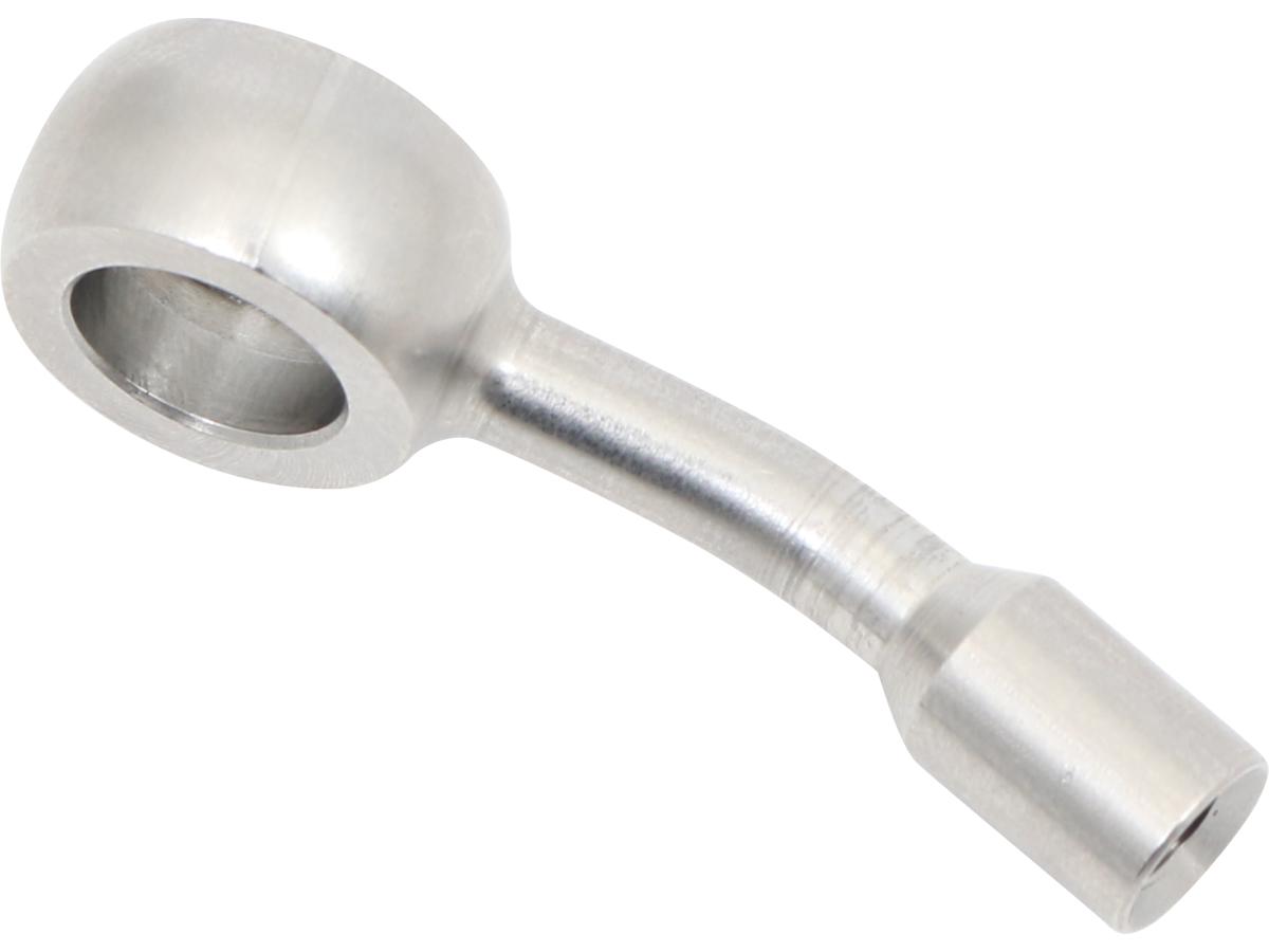 Spiegler 10 Mm, Vario Line Banjo Fitting Type 032, 20° Left Side Bend, 20° Down Elbow, Abs Block Stainless Steel Spiegler Default Title