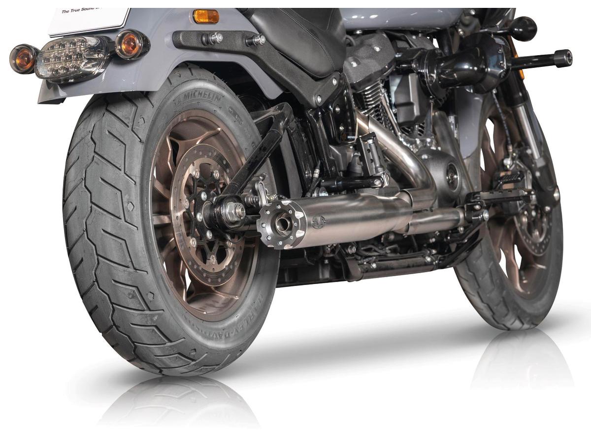 V Performance 2 In 1 Full System Exhaust Endcap Revolver Stainless Steel Satin V Performance