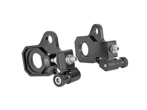 Performance Machine Rear Axle Adjuster Kit For Touring Models Black Performance Machine