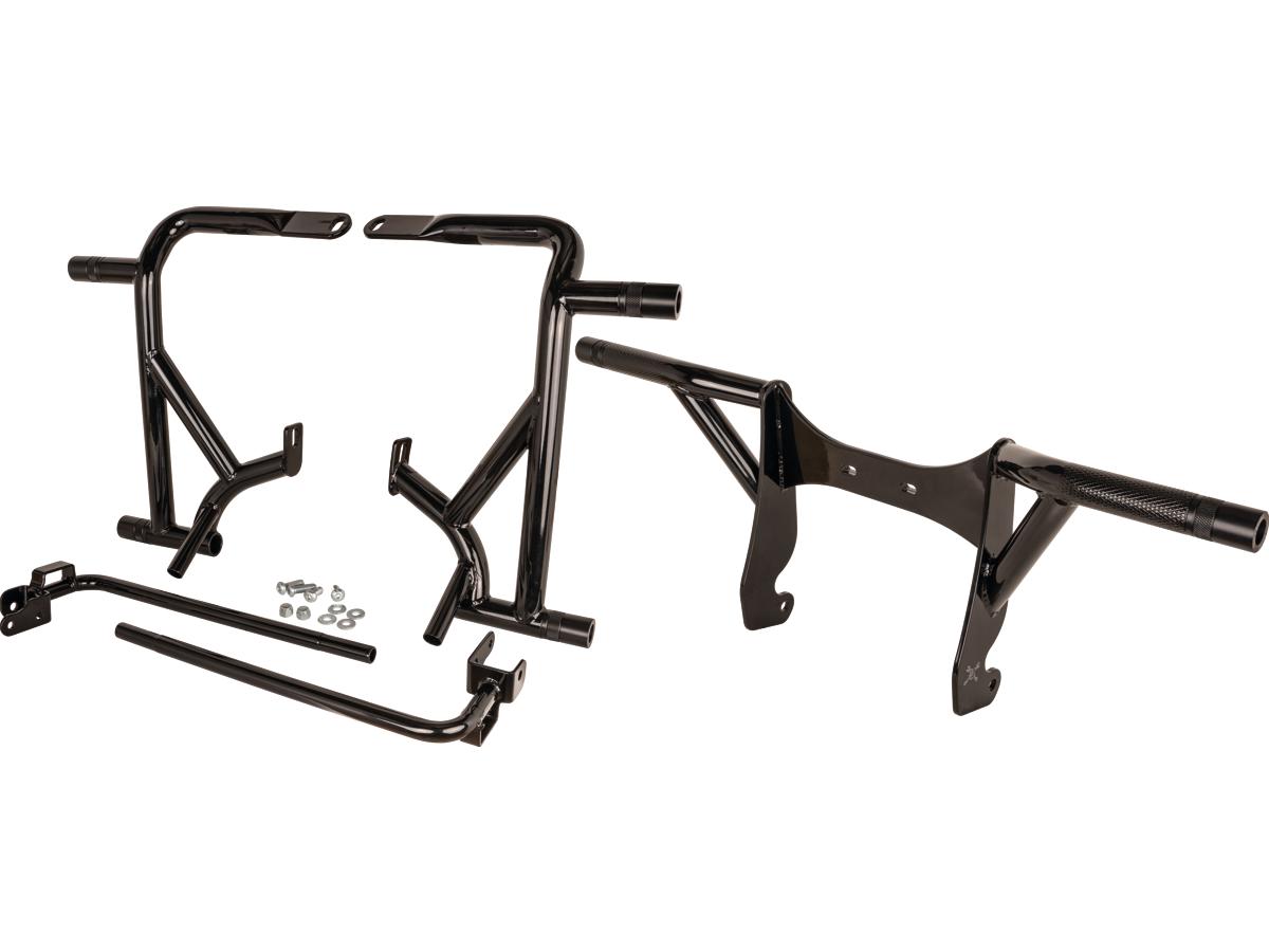 Burly Brand Brawler Front And Rear Crash Bar Kit Black Powder Coated Burly Brand Default Title