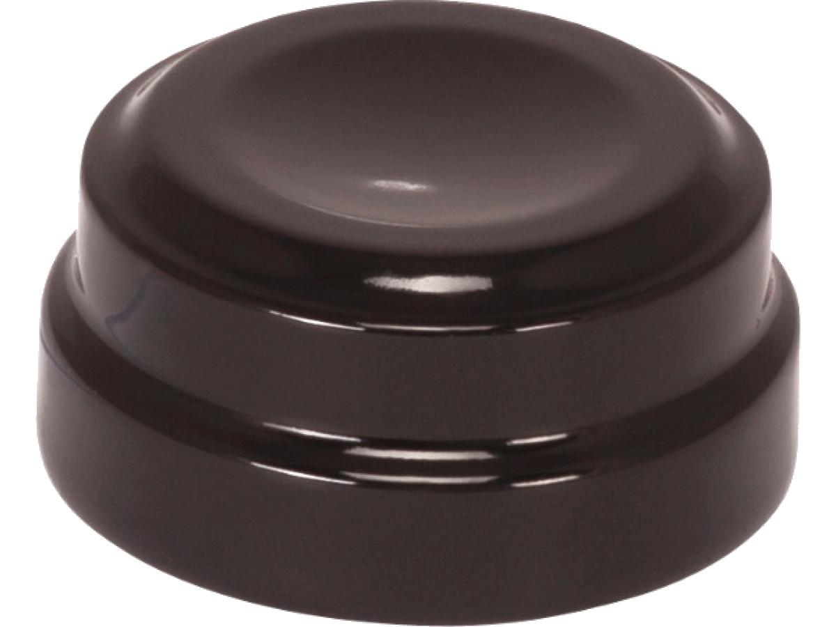 Ricks Motorcycles Smooth Shock Absorber Nut Cover Satin Black Powder Coated Ricks Motorcycles Default Title