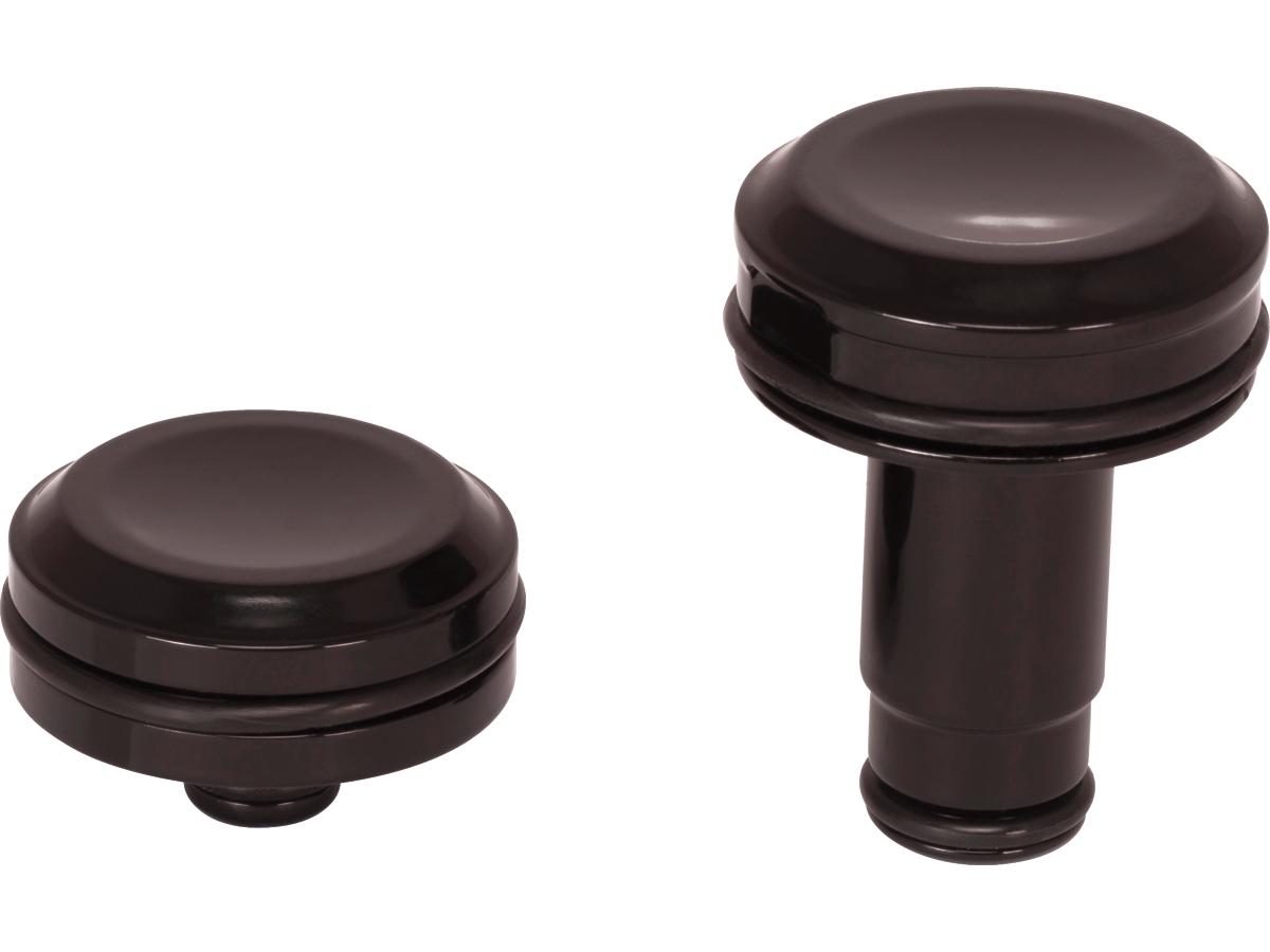 Ricks Motorcycles Smooth Front Axle Cover Without Ricks Logo Black Satin Ricks Motorcycles Default Title