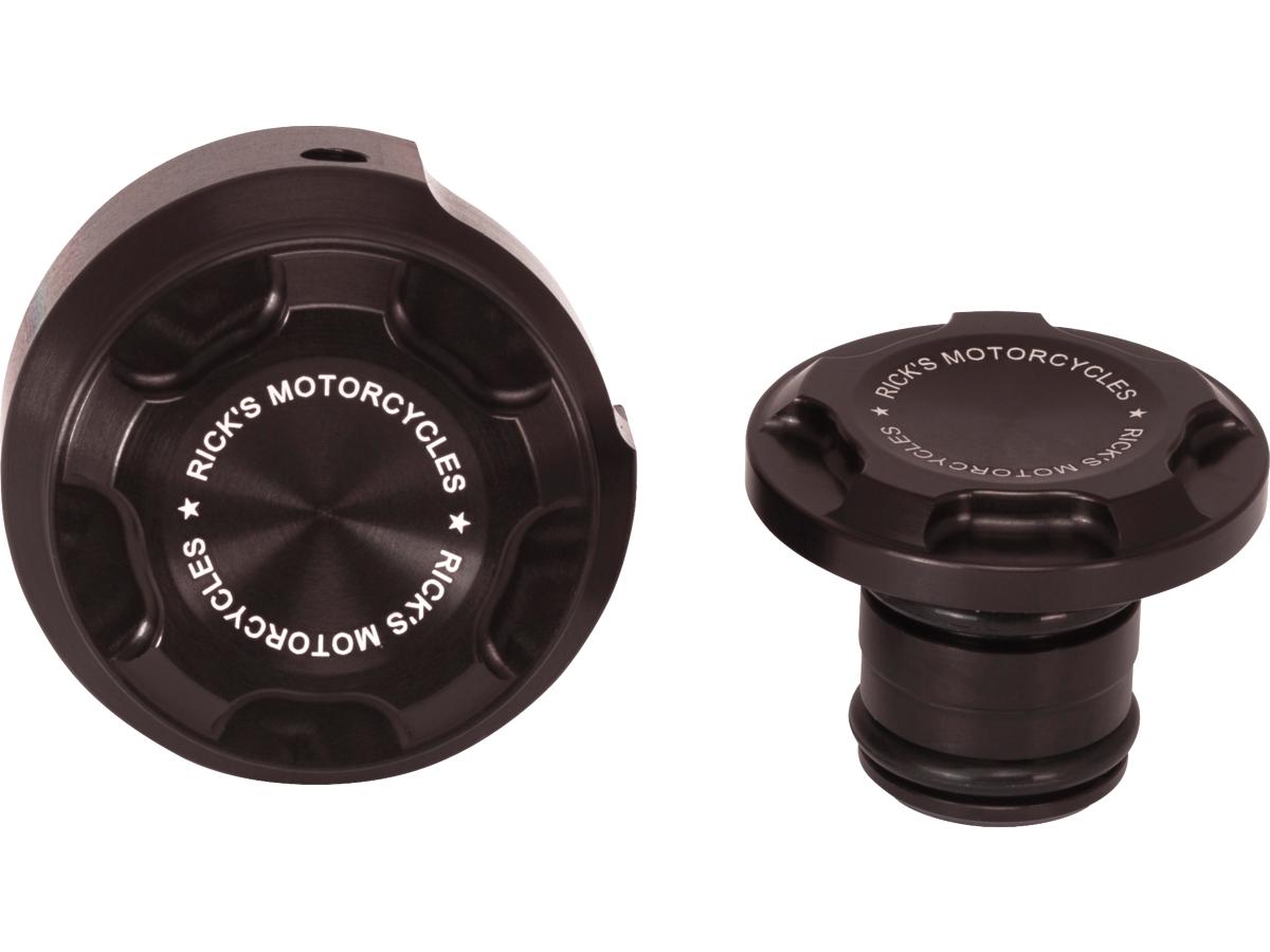 Ricks Motorcycles Premium Swing Arm Axle Cover With Ricks Logo Satin Black Powder Coated Ricks Motorcycles Default Title