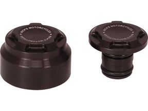 Ricks Motorcycles Premium Swing Arm Axle Cover With Ricks Logo Satin Black Powder Coated Ricks Motorcycles