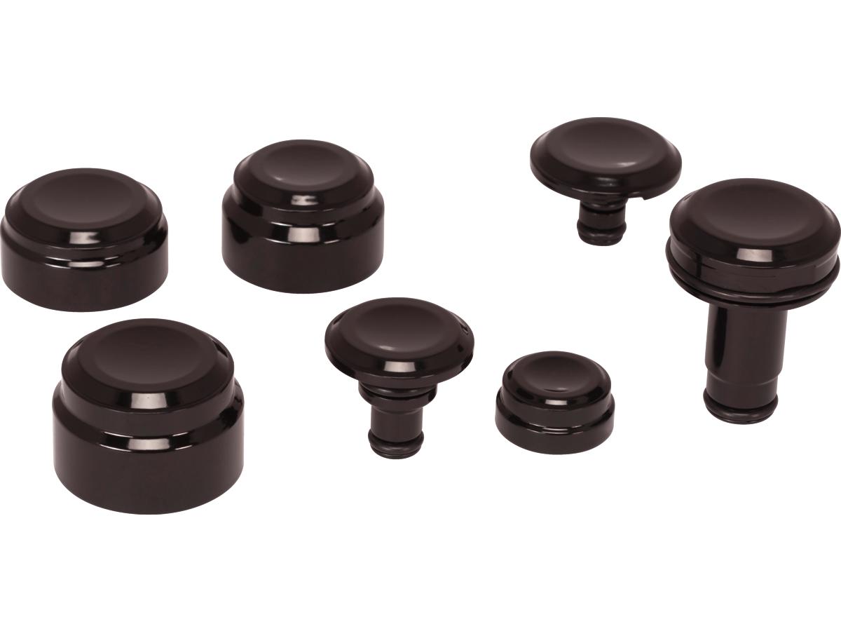Ricks Motorcycles Smooth Cover Kit For Softail Matte Black Powder Coated Ricks Motorcycles Default Title