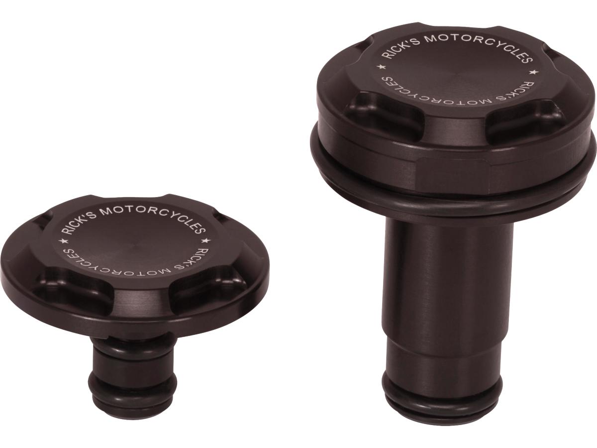 Ricks Motorcycles Premium Front Axle Cover With Ricks Logo Black Satin Ricks Motorcycles Default Title