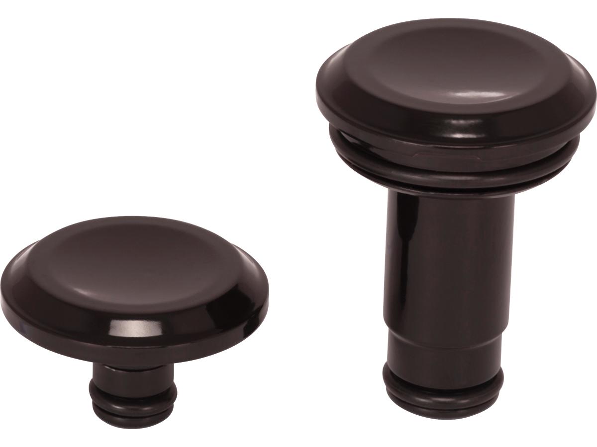 Ricks Motorcycles Smooth Front Axle Cover Without Ricks Logo Black Satin Ricks Motorcycles Default Title