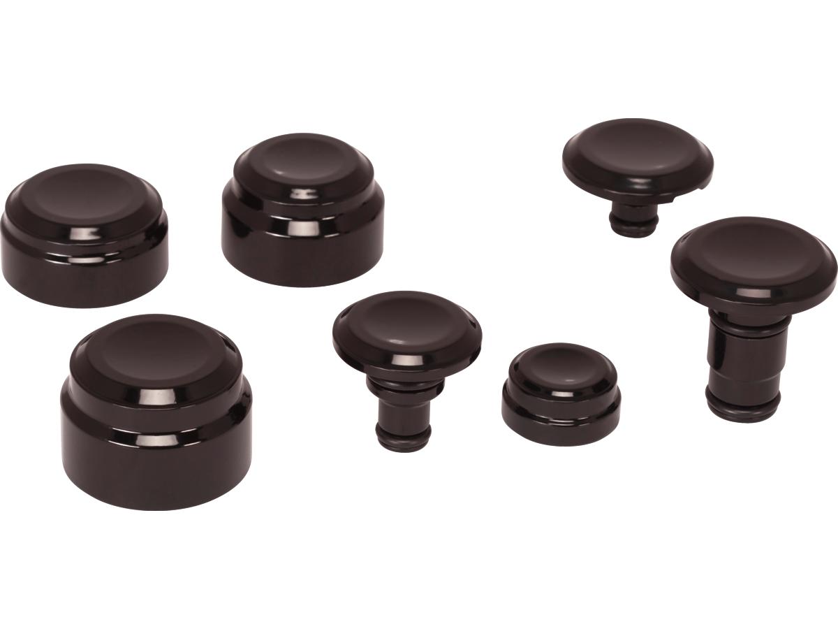 Ricks Motorcycles Smooth Cover Kit For Softail Matte Black Powder Coated Ricks Motorcycles Default Title