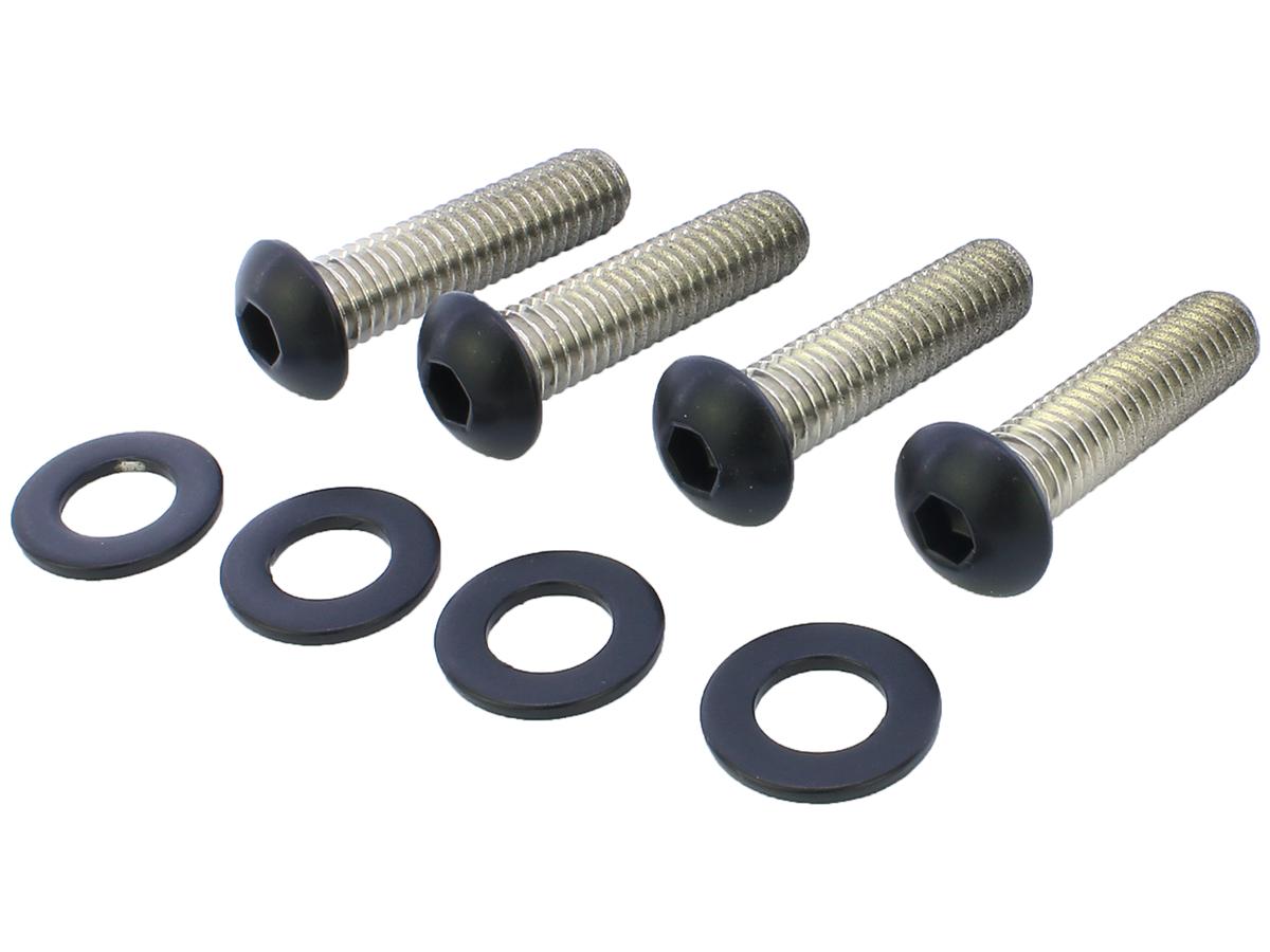 Screws4 Bikes Fender Strut Screw Kits Supplied Are 4 Screws And 4 Washers (Strut To Frame) Satin Black Powder Coated Screws4 Bikes Default Title