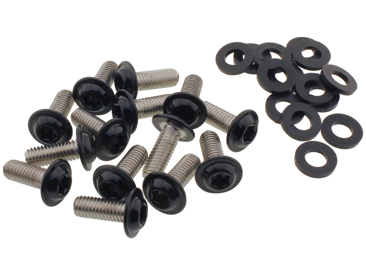 Screws4 Bikes Chin Fairing Screw Kit Satin Black Powder Coated Screws4 Bikes Default Title