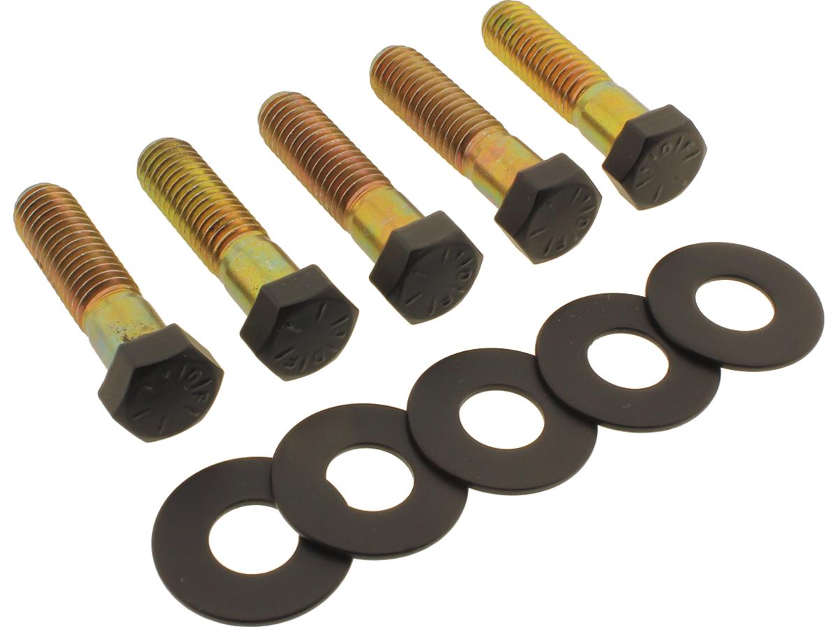 Screws4 Bikes Sprocket/Pulley Screw Kit 5 Hex Head Screws, 5 Washers Satin Black Powder Coated Screws4 Bikes Default Title