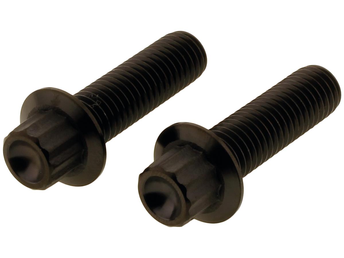 Screws4 Bikes Titan Front Brake Caliper Screw Kit 2 Piece Black Screws4 Bikes