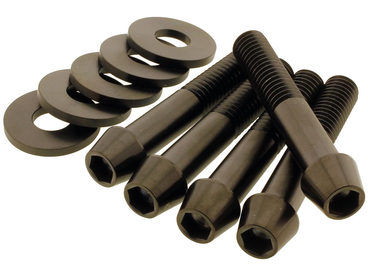 Screws4 Bikes Sprocket/Pulley Screw Kit 5 Conical Allen Head Screws, 5 Washers Titanium Satin Screws4 Bikes Default Title