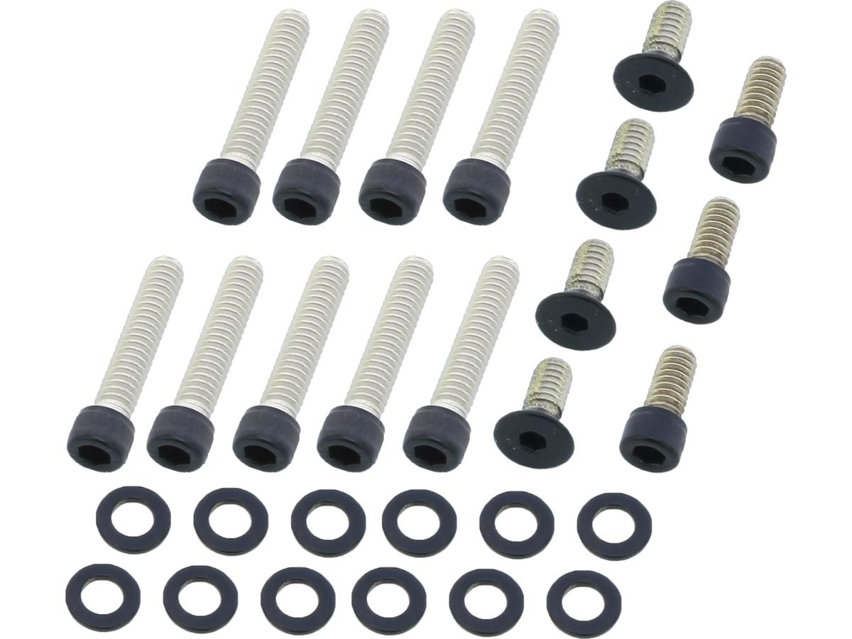 Screws4 Bikes Primary Cover Screw Kit For Fl Shovel, Fx Shovel Satin Black Powder Coated Screws4 Bikes Default Title