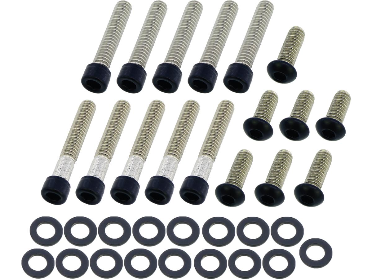 Screws4 Bikes Primary Cover Screw Kit For Touring Satin Black Powder Coated Screws4 Bikes Default Title