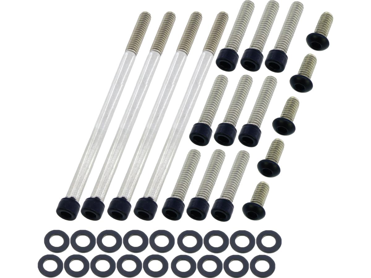 Screws4 Bikes Primary Cover Screw Kit For Touring Satin Black Powder Coated Screws4 Bikes Default Title
