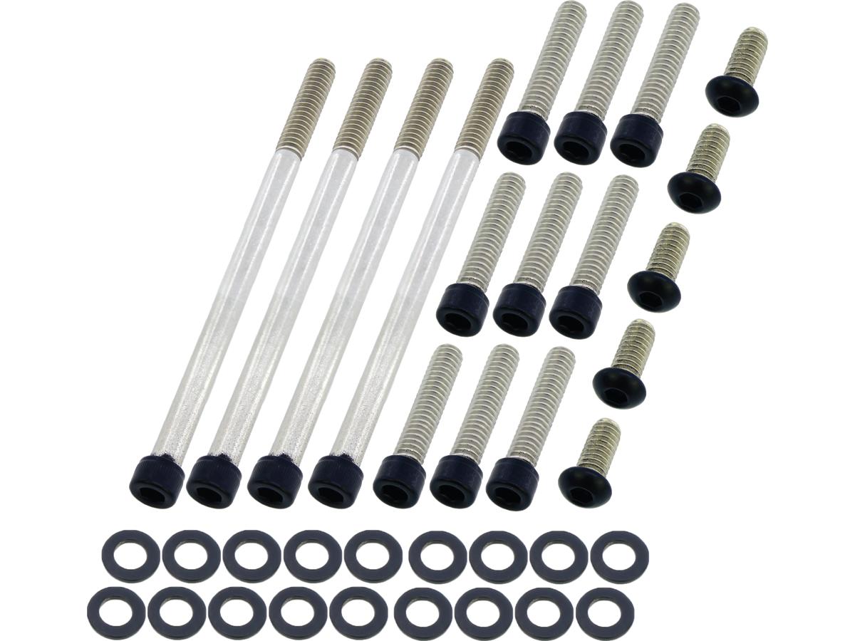 Screws4 Bikes Primary Cover Screw Kit For Softail Satin Black Powder Coated Screws4 Bikes Default Title