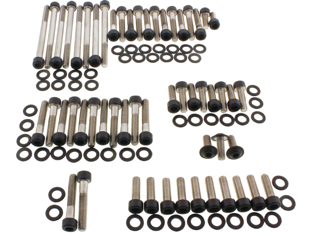 Screws4 Bikes Complete Engine Screw Kit Screws For Pan America Primary Cover, Manifold Cover, Camshaft Cover, Ignition Coil, Rockerbox, Sprocket Cover Satin Black Powder Coated Screws4 Bikes Default Title