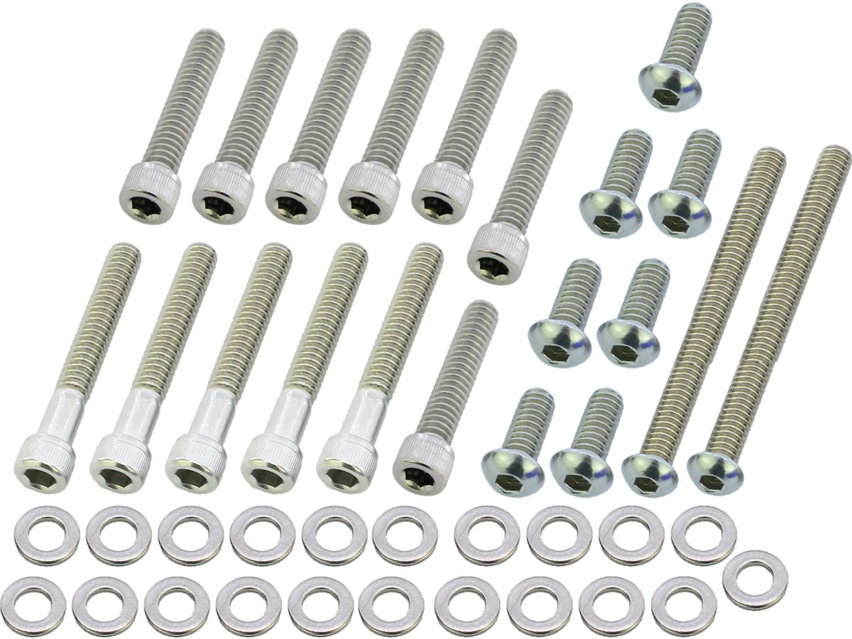 Screws4 Bikes Primary Cover Screw Kit For Dyna, Softail Stainless Steel Screws4 Bikes Default Title