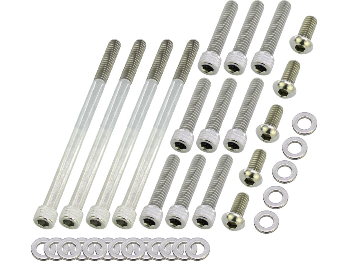 Screws4 Bikes Primary Cover Screw Kit For Dyna, Softail, Touring Stainless Steel Screws4 Bikes Default Title