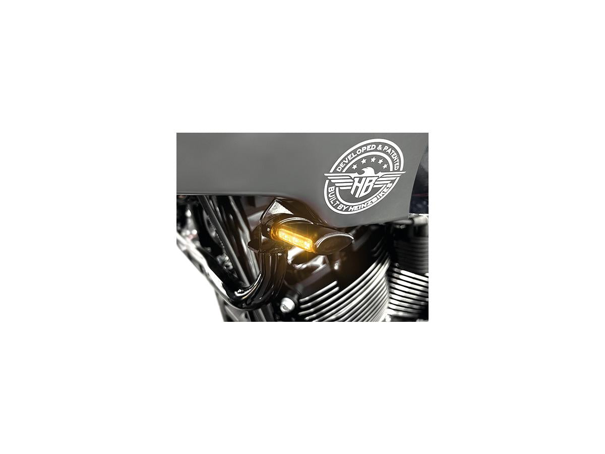 Heinz Bikes Classic St Series Led Turn Signals Anodized Black Smoke Led Heinz Bikes