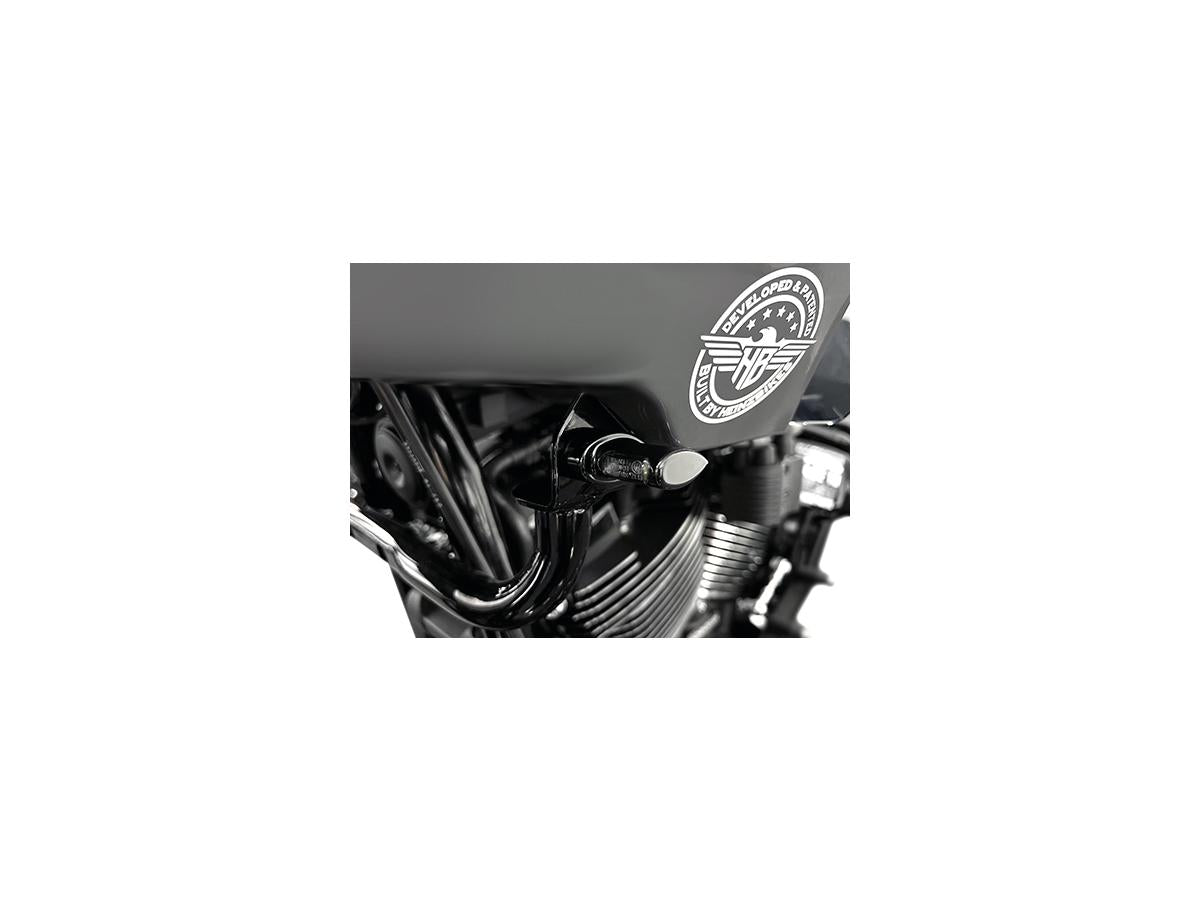 Heinz Bikes Micro St Series Led Turn Signals Anodized Black Smoke Led Heinz Bikes