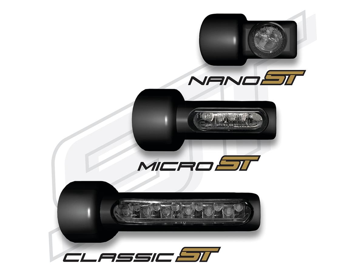Heinz Bikes Nano St Series Led Turn Signal/Position Light Anodized Black Smoke Led Heinz Bikes