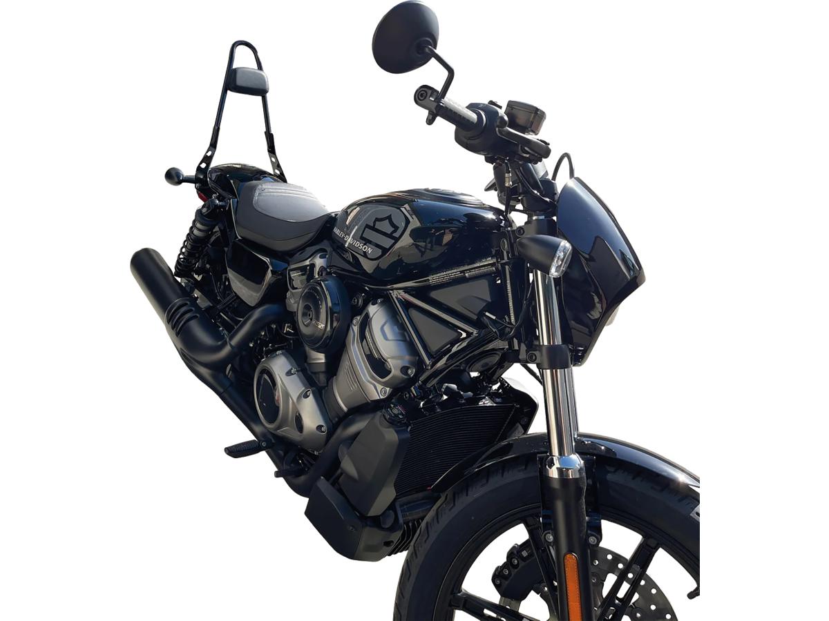 Motherwell Tall Rigid Curved Sissy Bar With Pad For Nightster Rh Motherwell