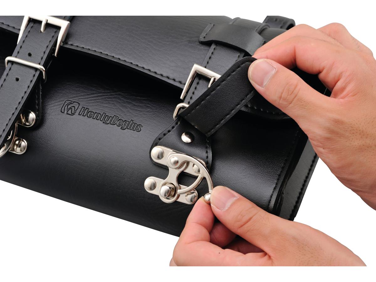 Henly Begins Leather Tool Bag Dhs 8 (2 Liter) Black Henly Begins