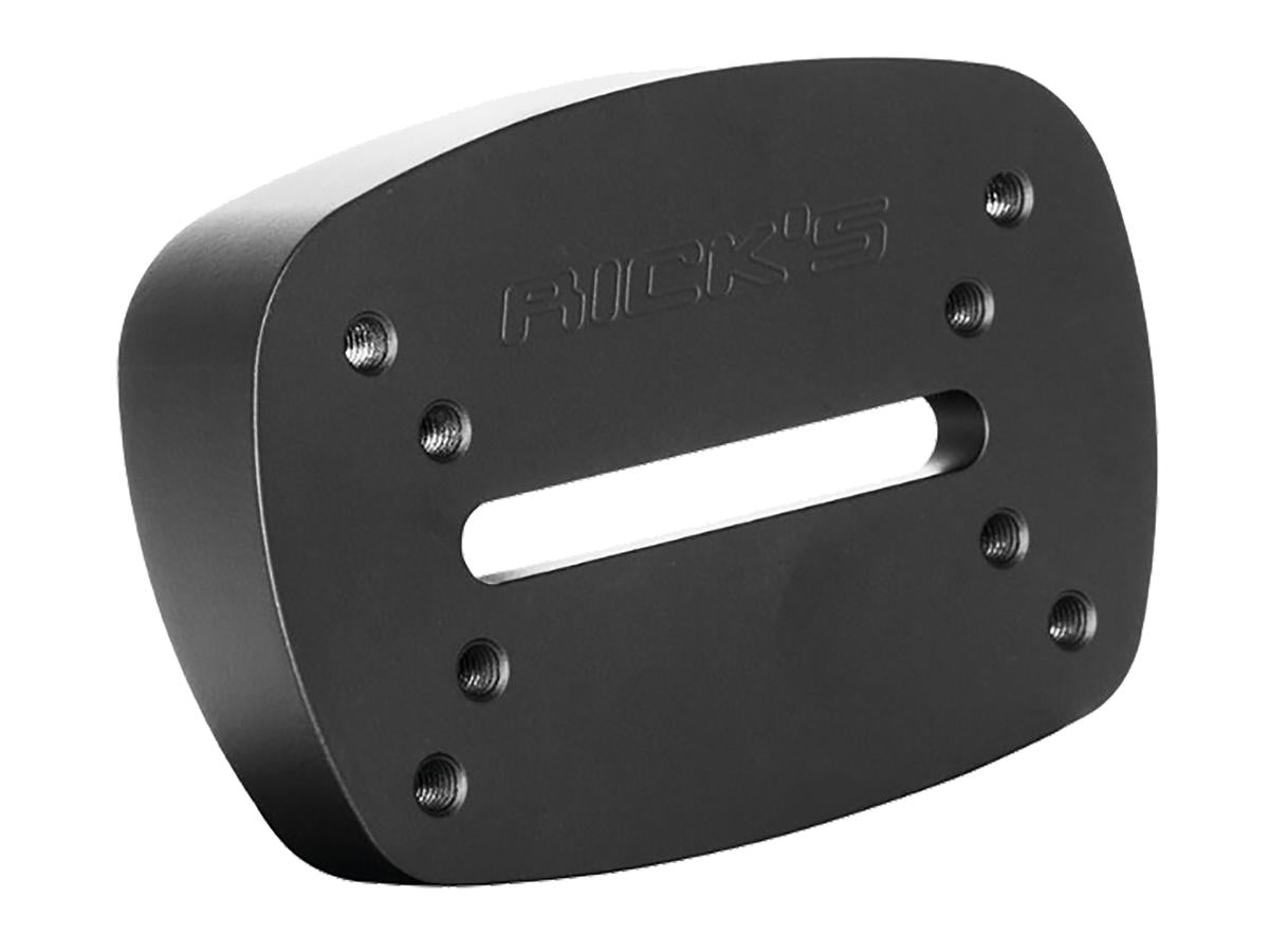 Ricks Motorcycles Center Mount Licence Plate Mounting Adapter For Softail M8 Matte Black Powder Coated Ricks Motorcycles Default Title