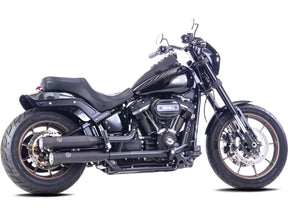 Falcon Double Groove Slip On Mufflers Black Satin Falcon Default Title