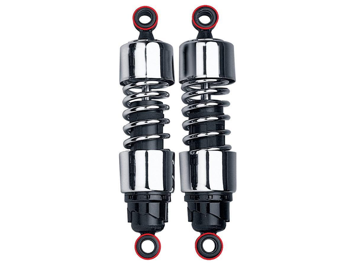 Progressive Suspension Shock Absorber Replacement Bushing Kit For Sportster Models; 412 Sereis Shocks Progressive Suspension Default Title