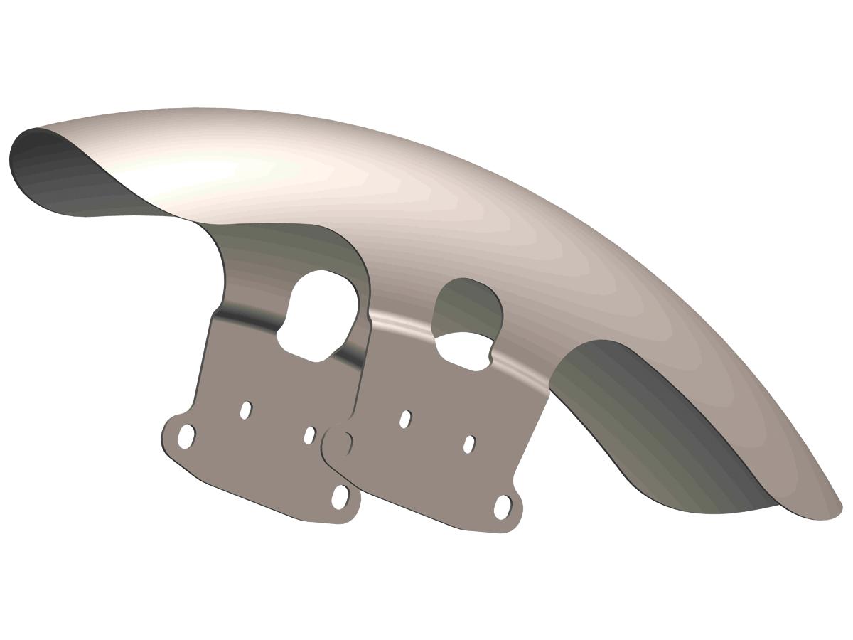 Ricks Motorcycles Steel Front Fender For Softail Models For Fat Boy Raw 21" Ricks Motorcycles