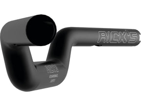 Ricks Motorcycles Tapered From 1 1/4" To 1" Aluminium Handlebar Performance 1 Moto Bar, Total Width Incl. Tbw Sensor: 770 Mm 5 Hole Flat Black Anodized Throttle By Wire Throttle Cables Ricks Motorcycles