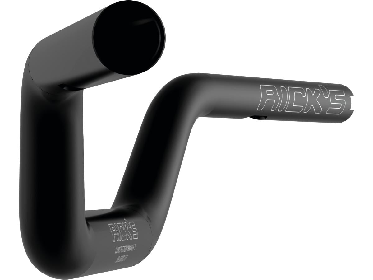 Ricks Motorcycles Tapered From 1 1/4" To 1" Aluminium Handlebar Performance 3, Total Width Incl. Tbw Sensor: 812 Mm 5 Hole Flat Black Anodized Throttle By Wire Throttle Cables Ricks Motorcycles