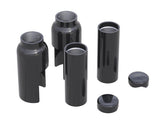 Ricks Motorcycles 6 Piece Fork Cover Kit Black Powder Coated Ricks Motorcycles Default Title