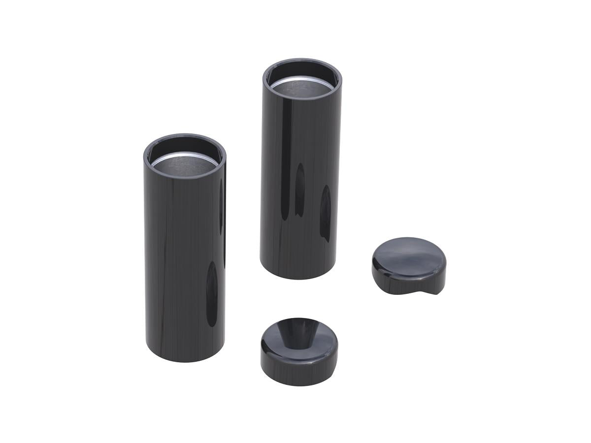 Ricks Motorcycles 4 Piece Fork Cover Kit Black Powder Coated Ricks Motorcycles Default Title